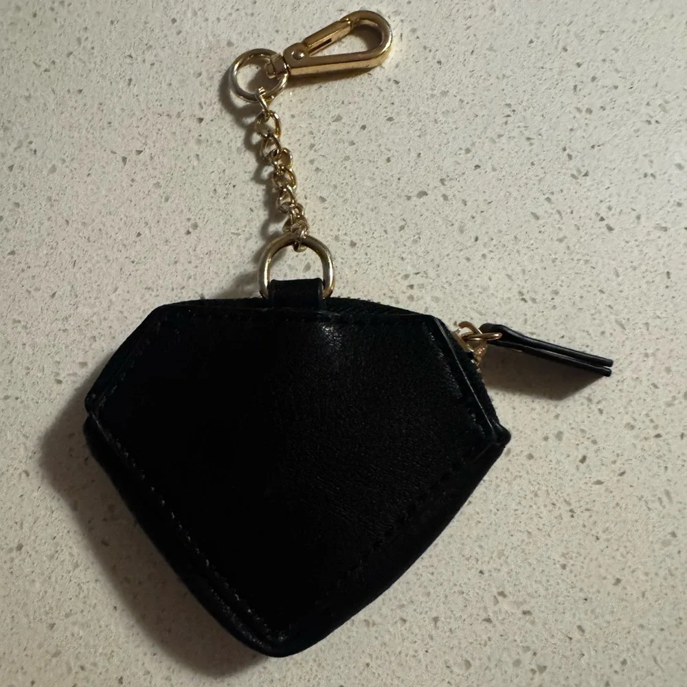 Gold and Black Diamond-Shaped Wallet - New without tags